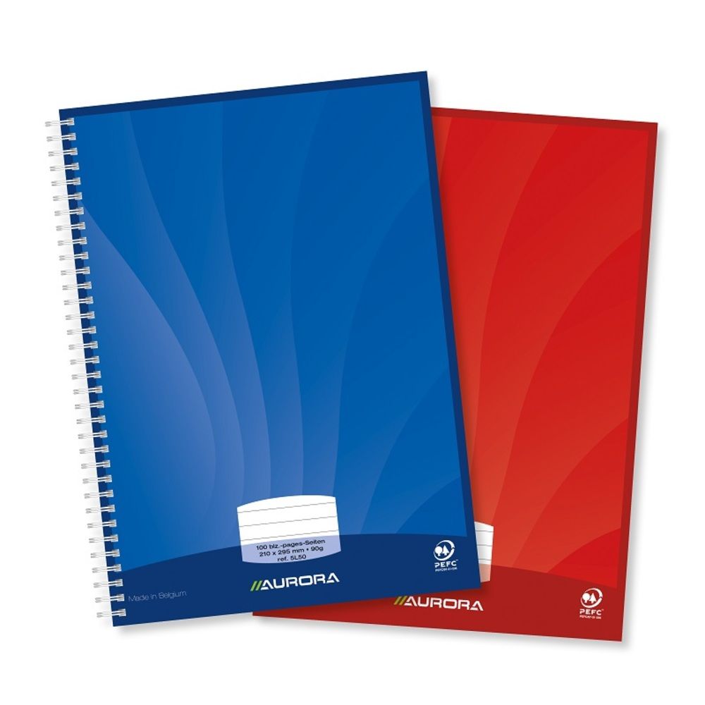 Caiet cu spirala, A4, 50 file - 90g/mp, coperti carton lucios, AURORA Mano - dictando_1