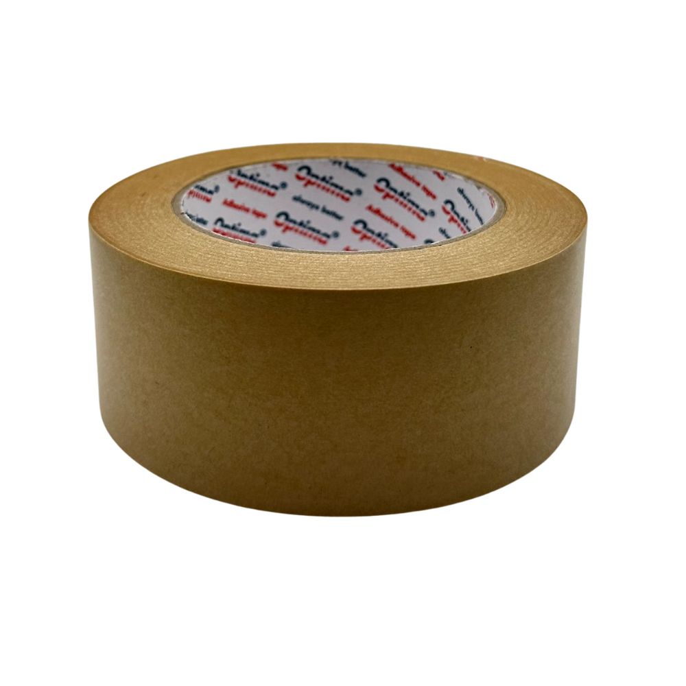 Banda adeziva din hartie kraft 48mm x 50 m, 130 microni, pentru ambalare, Optima Kraft_1
