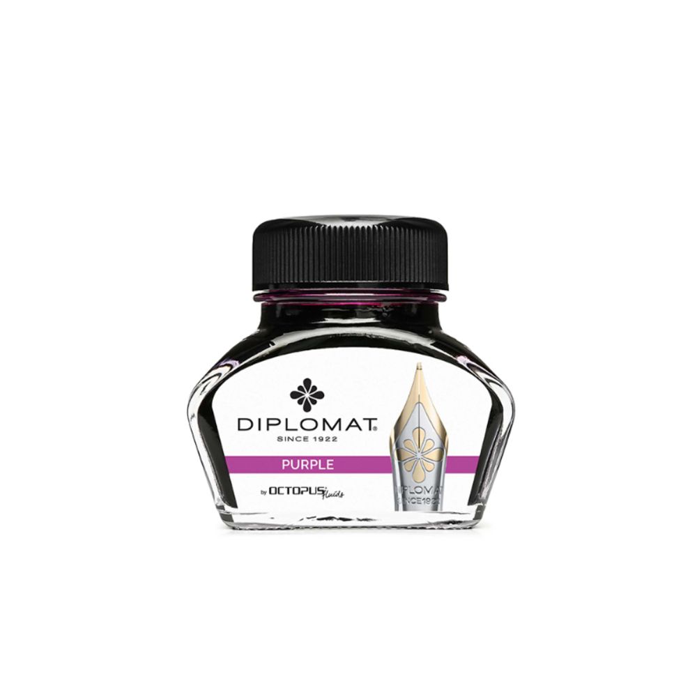 Calimara cu cerneala Diplomat Octopus, 30 ml - violet_1
