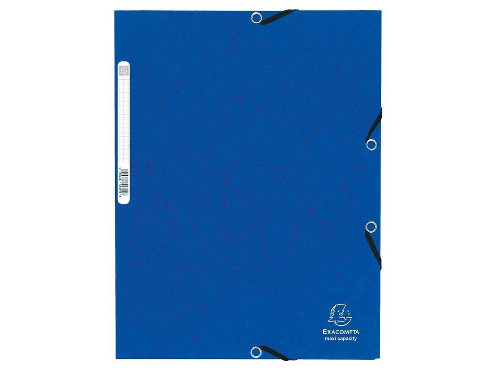 Mapă din carton cu elastic Albastru_1
